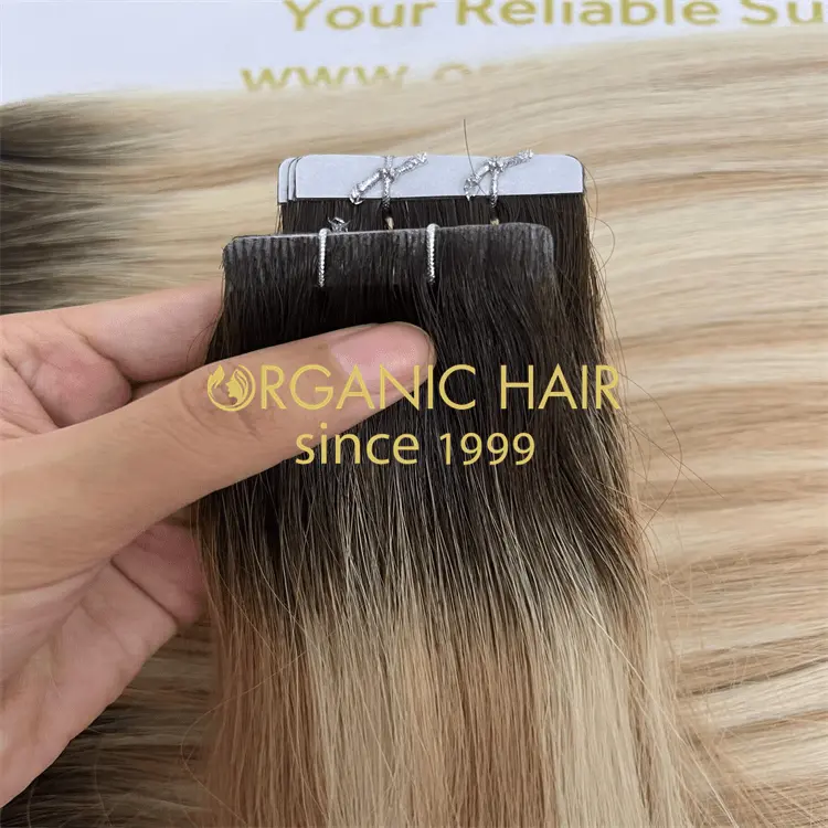 Wholesale human remy hair Invisible Tape in hair extensions  H31